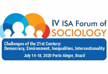 Identidade visual do IV ISA Forum of Sociology, realizado em Porto Alegre em 2020.